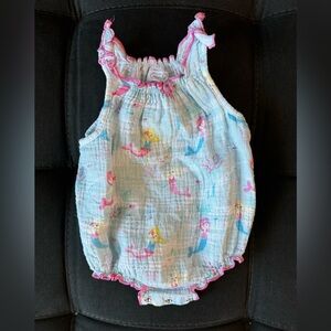 Mud Pie mermaid bubble romper 3-6 months